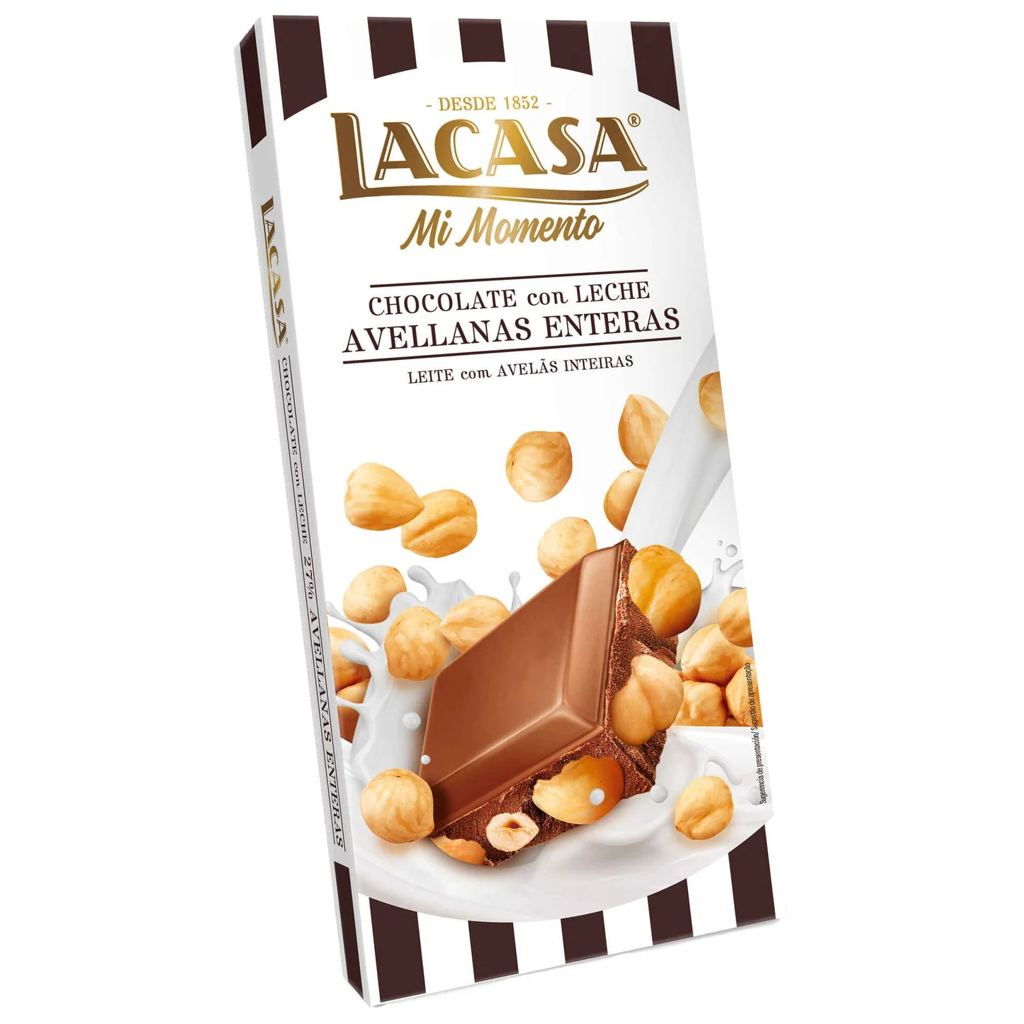 LA CASA CHOCOLATE CON LECHE ALMENDRAS ENTERAS 200G