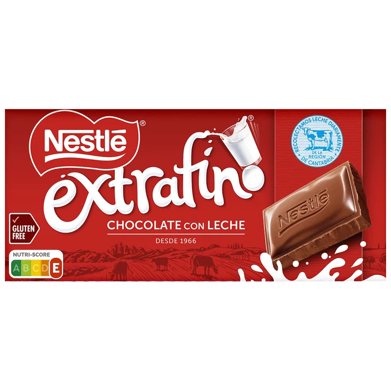 NESTLÉ CHOCOLATE CON LECHE EXTRAFIN (375G)
