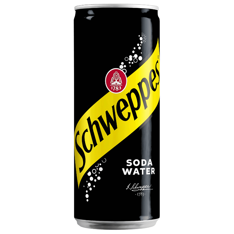 SCHWEPPES SODA WATER 330ML